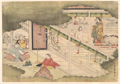 Příhoda z Příběhů z Ise (Ise Monogatari) od Kitao Shigemasa