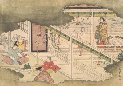 Incident z příběhů Ise Ise Monogatari, ca. 1790. od Kitao Shigemasa