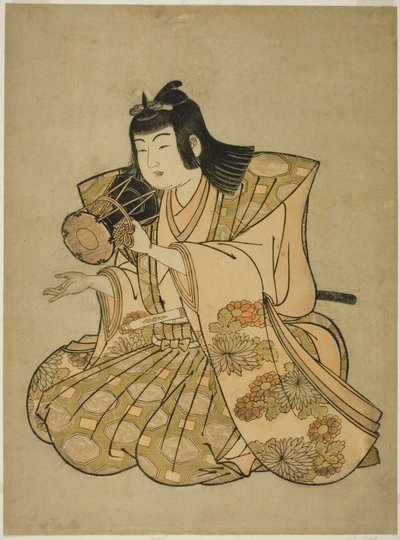 The Hand-Drum Player, z nepojmenované série pěti hudebníků od Kitao Shigemasa