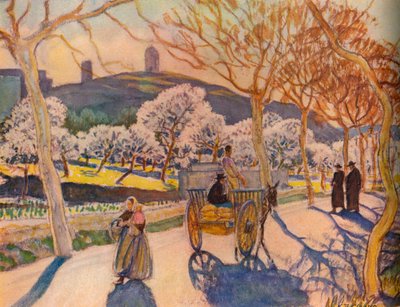 „Sluneční světlo a mandlový květ, Ibiza“, 1936. od Kitty Clausen