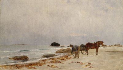 Řízení mořské řasy (malba) od Kitty Lange Kielland