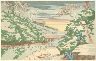 Sníh v Ochanomizu od Kiyochika Kobayashi