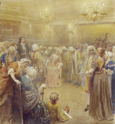 Sněm v době Petra I od Klavdiy Vasilievich Lebedev