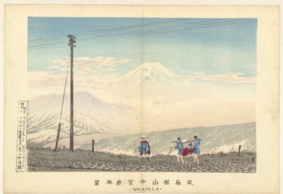 Pohled na Fuji v pohoří Hakone Ju Hakone sanchu Fugaku chobo (název na objektu) od Kobayashi Kiyochika