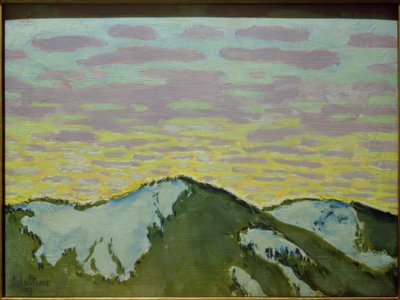 Horské vrcholy ve sněhu od Koloman Moser