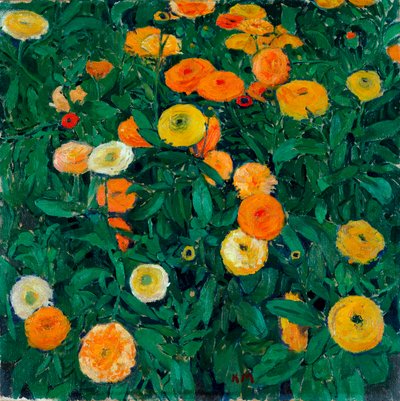 Měsíčky - obraz Kolomana Mosera (1868-1918) od Koloman Moser