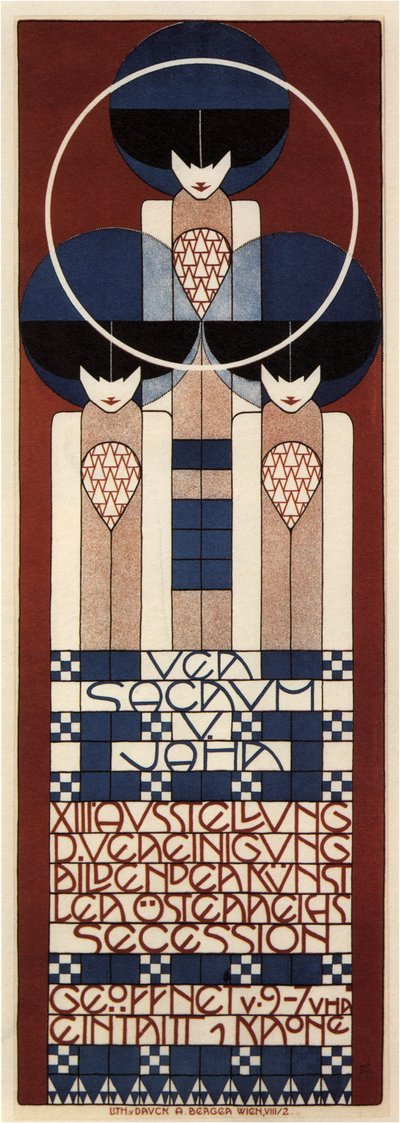 Plakát k výstavě vídeňské secese, 1902 od Koloman Moser