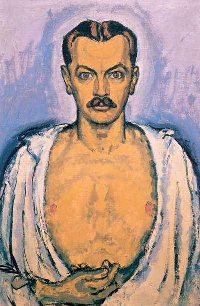 Selbstportrait - Autoportrét ... (olej na plátně) od Koloman Moser