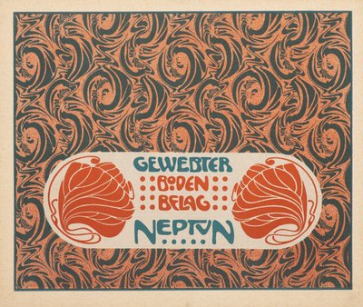 Tkaná podlaha Neptun, 1901. od Koloman Moser