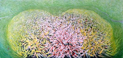 Glorious Entry, 2011 (východní kvaš na rýžovém papíře) od Komi Chen