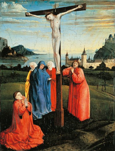 Kristus na kříži, kolem 1430-33 (olej na desce) od Konrad Witz