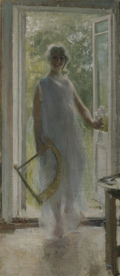Dívka na prahu od Konstantin Alekseevich Korovin