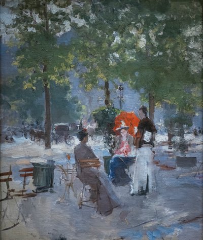 V pařížské kavárně od Konstantin Alekseevich Korovin