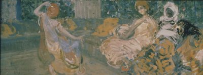 Ilustrace k básni Fontána Bahçesaray od A. Puškina, 1907 od Konstantin Alekseevich Korovin