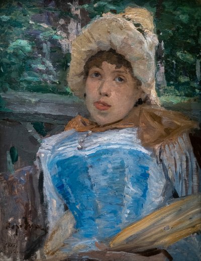 Portrét dívky z pěveckého sboru od Konstantin Alekseevich Korovin