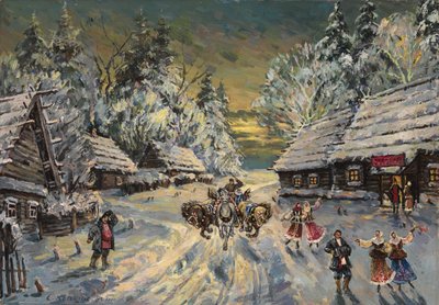 Ruská zima od Konstantin Alekseevich Korovin
