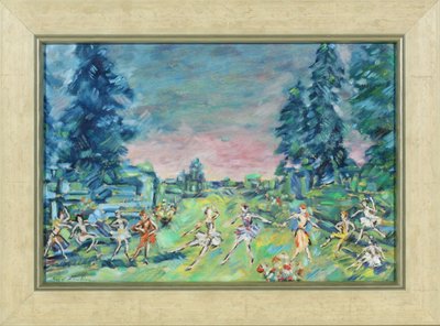 Scénografie k baletu Korzár od A. Adama, 1914 od Konstantin Alekseevich Korovin
