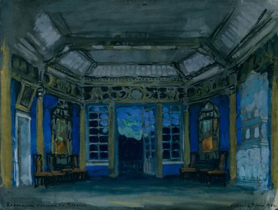 Scénický návrh k opeře Chovanščina od M. Musorgského, 1911 od Konstantin Alekseevich Korovin