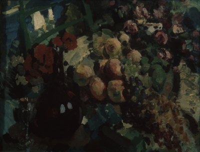 Stálý život. Réva a ovoce, 1917 od Konstantin Alekseevich Korovin