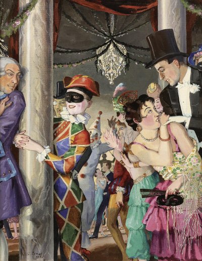 Maškaráda, 1924 od Konstantin Andreevic Somov