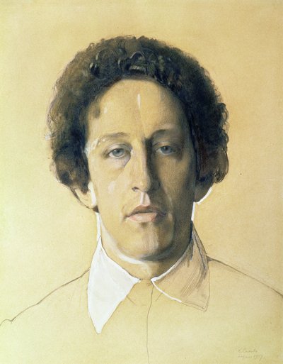 Portrét Alexandra Alexandroviče Bloka (1880-1921) od Konstantin Andreevic Somov