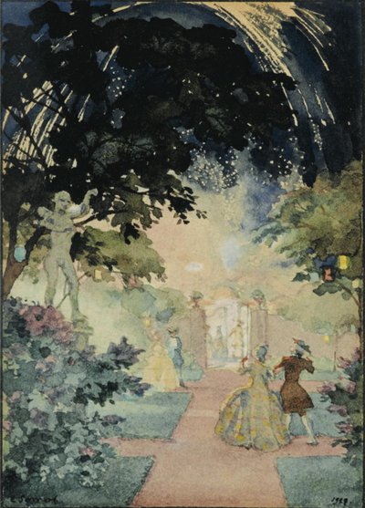 Ohňostroj, 1927 od Konstantin Andreevic Somov