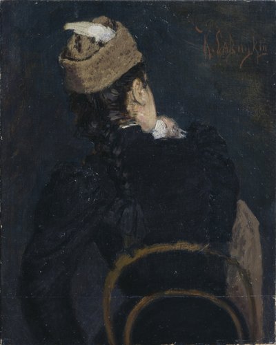 Studentka, 90. léta 19. století od Konstantin Apollonovich Savitsky
