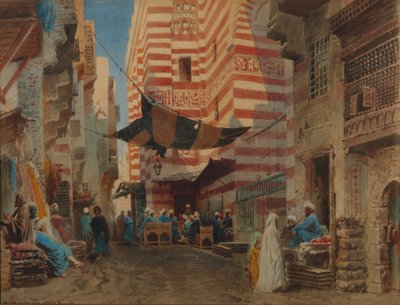 Na ulici Káhiry, 1873 od Konstantin Egorovich Makovsky
