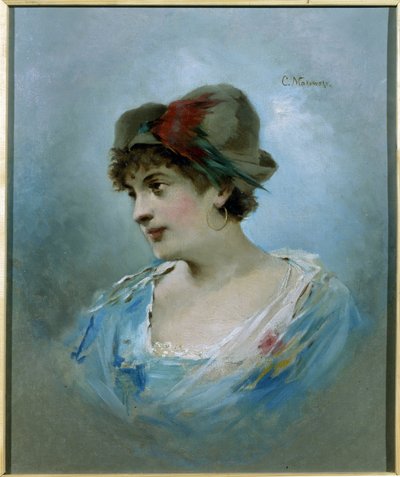 Portrét baletky Marie Petipy (1857-1930) (Portrét baletky Marie Petitpy). Obraz Konstantina Jegoroviče Makovského (Constantin Makovsky) (1839-1915), olej na plátně, kolem roku 1900. Ruské umění 20. století. Státní muzeum divadla a Mus od Konstantin Egorovich Makovsky