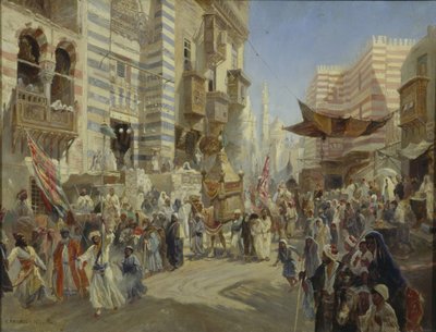 Předání posvátného koberce v Káhiře, 1876 od Konstantin Egorovich Makovsky