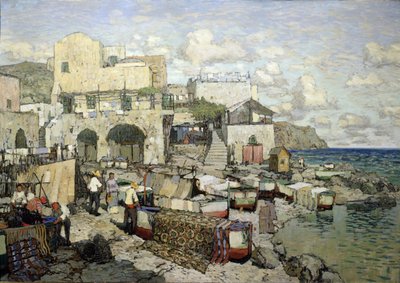Pohled na ostrov Capri od Konstantin Ivanovich Gorbatov