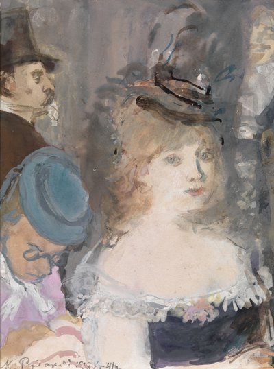Ilustrace pro Boule de Suif od Guy de Maupassant od Konstantin Ivanovich Rudakov