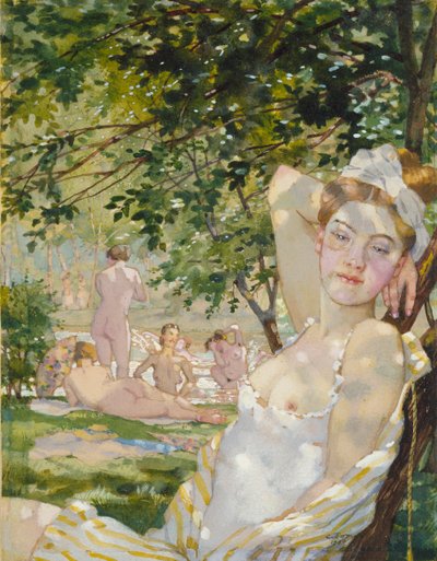 Koupající se na slunci, 1930 od Konstantin Somov