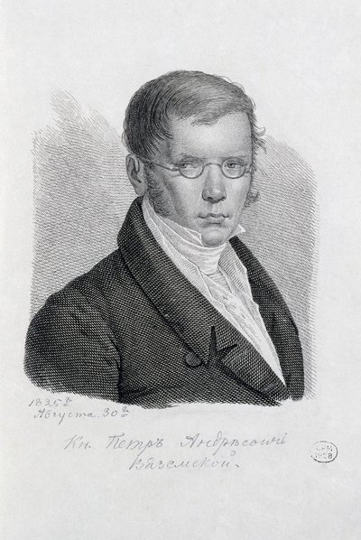 Portrét básníka knížete Petra Andrejeviče Vjazemského 1792-1878. od Konstantin Yakovlevich Afanasyev