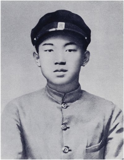 Soudruh Kim Ir-sung ve školních letech (litho) od Korean Photographer