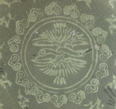 Mísa s jeřáby a mraky, cca 1150-1200 od Korean School