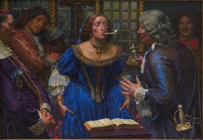 Královna Christina v Palazzo Corsini od Kristian Zahrtmann