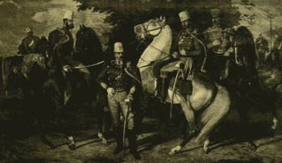 Důstojníci Károlyiho husarského pluku z roku 1849 od Károly Lotz