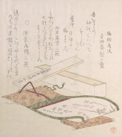 Kakemono a jeho schránka, 18.-19. století. od Kubo Shunman