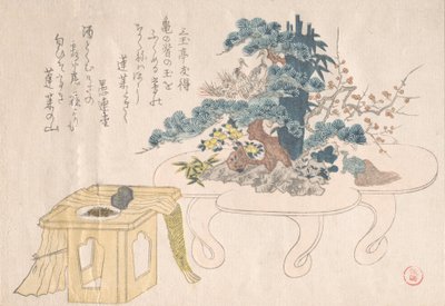 Shimadai a Sambo, 19. století. od Kubo Shunman