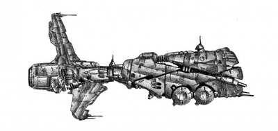 Podrobný model sci-fi vesmírné lodi od Kulik