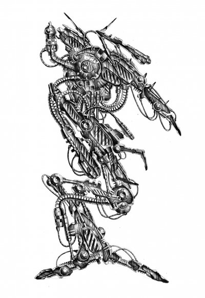 Futuristická robotická anatomie od Kulik