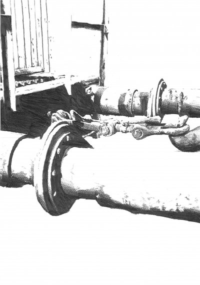 Detail průmyslové trubky od Kulik