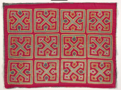 Shirt Panel (mola), cca 1950 (aplikovaná bavlna) od Kuna Indian Culture