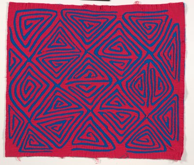 Shirt Panel (mola), cca 1950 (aplikovaná bavlna) od Kuna Indian Culture