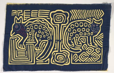 Shirt Panel (mola), cca 1950 (aplikovaná bavlna) od Kuna Indian Culture