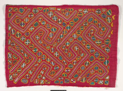 Shirt Panel (mola), cca 1950 (aplikovaná bavlna) od Kuna Indian Culture