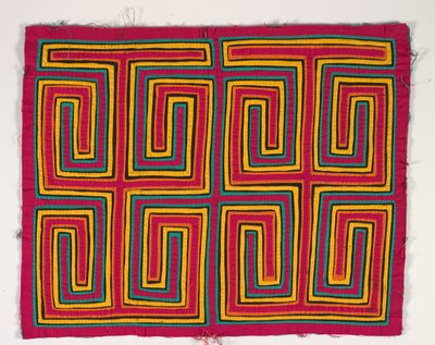 Shirt Panel (mola), cca 1950 (aplikovaná bavlna) od Kuna Indian Culture
