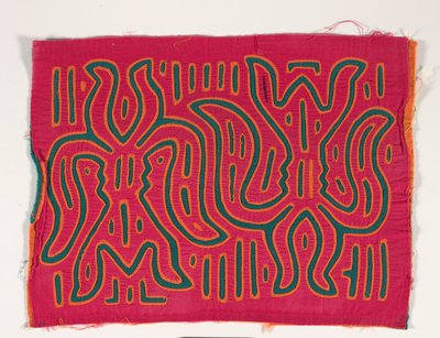 Shirt Panel (mola), cca 1950 (aplikovaná bavlna) od Kuna Indian Culture