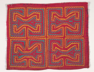 Shirt Panel (mola), cca 1950 (aplikovaná bavlna) od Kuna Indian Culture